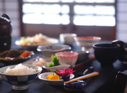 湯主一條の朝食・和食