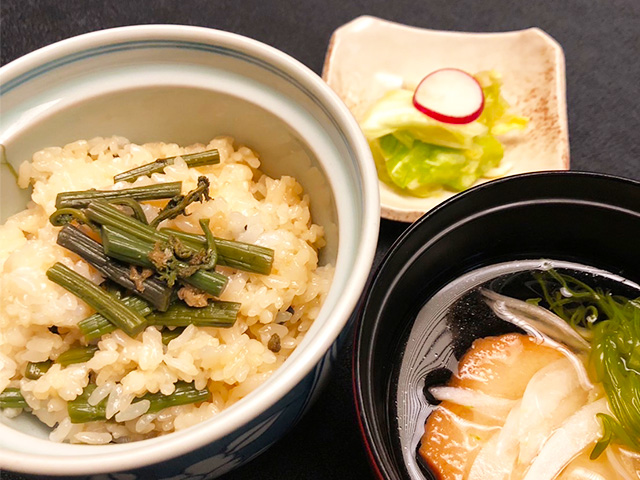 4月のコース料理　お食事写真